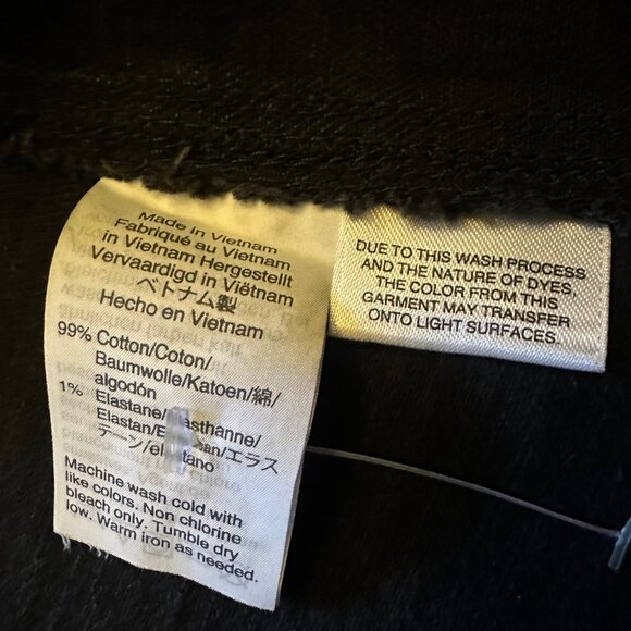 J. Crew Mercantile Black Denim Button-Front A-Line Skirt Size 20 - Picture 6 of 7